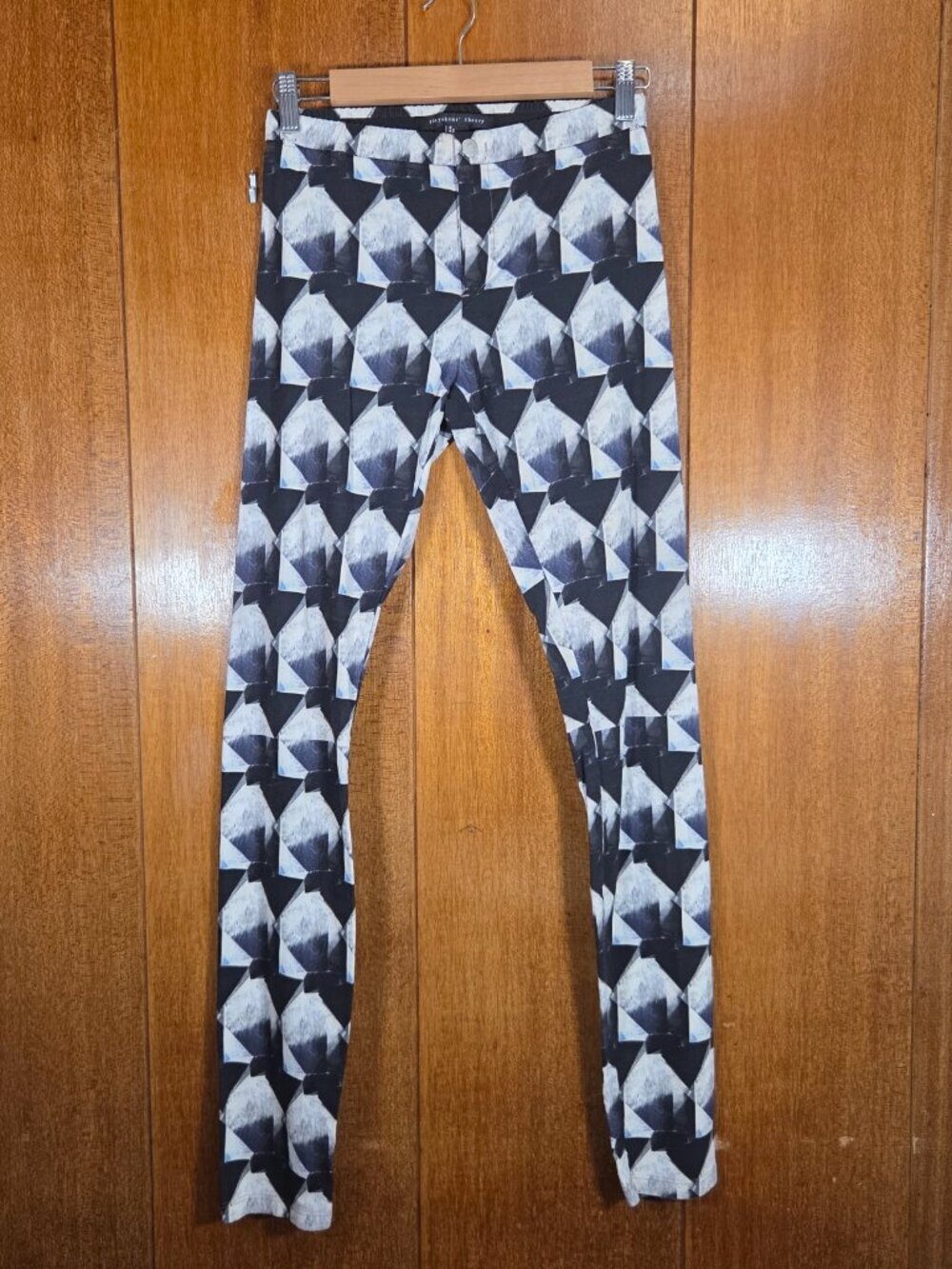Theyskens' Theory Geometric Prism Print Pittella Skinny Pants - Size 0
